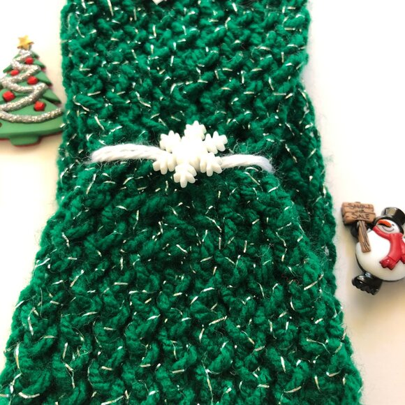 Hand knitted headband, Ear warmer for Christmas - Picture 3 of 9